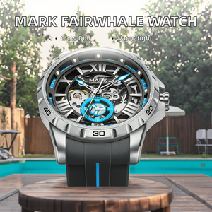 Reloj Mecánico de Lujo Deportivo para Hombre Mark Fairwhale, Caja de Acero Inoxidable, Cristal de <span class=keywords><strong>Zafiro</strong></span>, Puntero, Cronógrafo Automático, Luminoso - Product Image 2