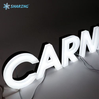 Letras LED Acrílicas 3D Personalizadas, Iluminadas, Resistentes al Agua, Letrero Luminoso para Logotipo de Negocio