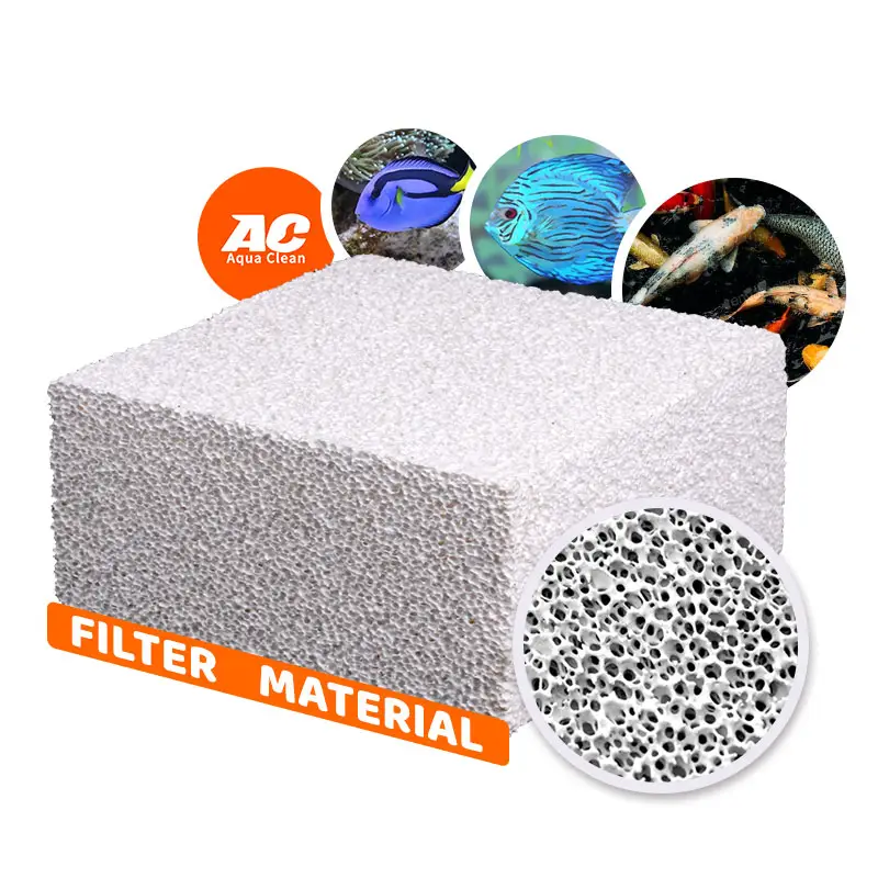 Fabrika fiyat balık tank filtresi medya seramik biyo blok akvaryum için büyük filtrasyon götürü