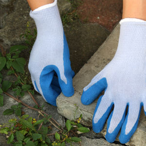 NMSAFETY लेटेक्स कस्टम En388 10 गेज ग्रे दस्ताने ब्लू क्रिंकल लेटेक्स लेपित औद्योगिक सुरक्षा कार्य दस्ताने गुआंटेस डी सेगुरिडाड - Product Image 5