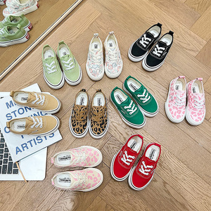 Zapatillas de Lona Estilo Retro para Adolescentes y Niñas con Estampado Floral, Grafiti y Leopardo, Mocasines Casuales para Niños - Product Image 2