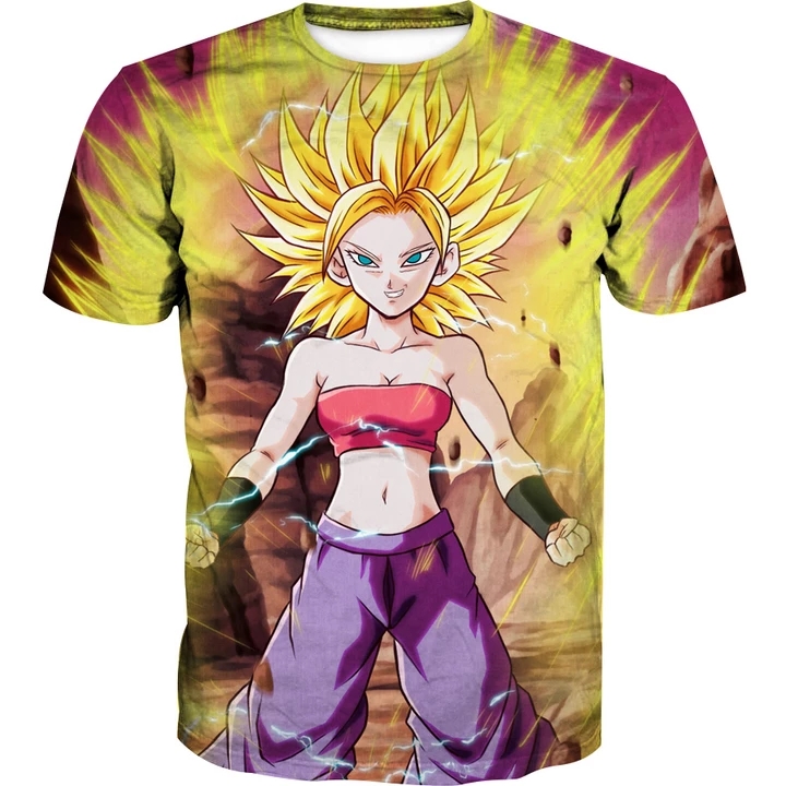 中国ドロップシップ卸売Camiseta Con3Dアニメプリントポリエステル昇華Tシャツカスタム