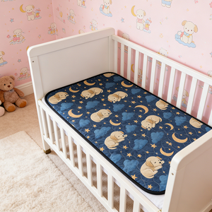 Tapete Impermeable para Cambiar Pañales de 50x70cm, Reutilizable, Absorbente, para Niños, Protector de Cama, Suave, Lavable - Product Image 1