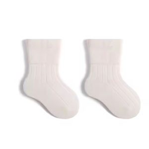 Calcetines de tubo de ganchillo para niño pequeño básicos personalizados <span class=keywords><strong>Humpty</strong></span> <span class=keywords><strong>Dumpty</strong></span> de bambú orgánico blanco al por mayor con volante - Product Image 6