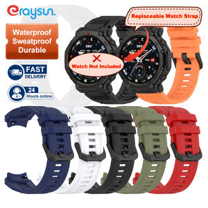 Correa de reloj de silicona transpirable Eraysun Sport para <span class=keywords><strong>Amazfit</strong></span> <span class=keywords><strong>T</strong></span>-<span class=keywords><strong>Rex</strong></span> 3 <span class=keywords><strong>Pro</strong></span>, correa de reloj inteligente, accesorios para reloj - Product Image 1