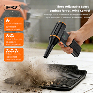 Ventilateur portatif multifonctionnel Jarvis, puissant, à jet de turbine, pour le camping, le nettoyage de la poussière du bureau, etc. - Product Image 5