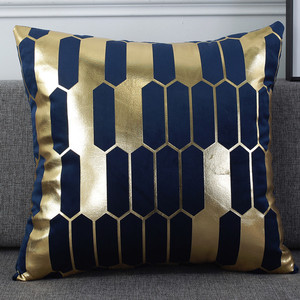 Housse de <span class=keywords><strong>coussin</strong></span> en velours imprimée sur mesure avec feuille d'<span class=keywords><strong>or</strong></span>, taie d'oreiller décorative, cadeau de designer pour la maison - Product Image 3