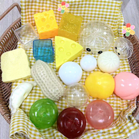 Coques de boules squishy vides transparentes en TPR de 8,5 cm, jouet de décompression Bao Bun à remplir soi-même, coques sensorielles à rebond lent pour loisirs créatifs, cadeau