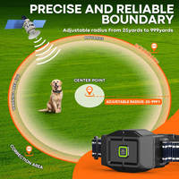 Kabelloses Wiederaufladbares GPS-Hundezaun-Trainingshalsband Wasserdichtes Elektronisches Tragbares Outdoor-Sicherheitssystem