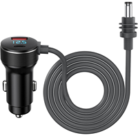 Câble d'alimentation pour Starlink Mini 2M/3M/5M 12V-24V, adaptateur allume-cigare vers câble d'alimentation CC avec port USB Type-C et voltmètre