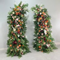 Arche de fleurs de mariage faite à la main en gros, arrangement de fleurs artificielles, toile de fond pour mariages, décorations de Pâques et de Noël