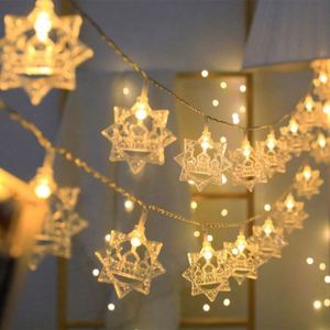 Home Wall Tree Hanging Halloween Battery Operated Dimmable <b>LED</b> String <b>Lights</b> with Moon <b>Star</b> Lantern Decoration - Product Image 3