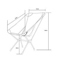 Chaise pliante de camping et de plage ultra-légère en aluminium robuste et personnalisable, avec dossier haut, portable et pliable