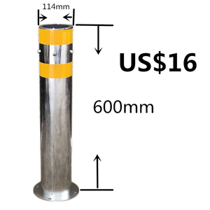 Paslanmaz çelik açık park baba anti-çarpışma trafik yol dik kutup bariyer LED ışık mühendis sınıf IP10 - Product Image 2