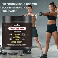 Créatine monohydrate + poudre BCAA pour une récupération post-entraînement accrue, des performances améliorées, une croissance musculaire maigre et une réduction de la fatigue