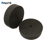 Roue de polissage en nylon non tissé noir de haute qualité Support OEM personnalisé pour polir le métal et la meule en bois