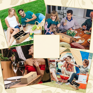 Caja de Regalo de Vino de Madera con Tapa Deslizante Rectangular Personalizada con Logotipo - Product Image 4