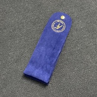 Sacs à bouton-pression avec logo personnalisé Pochette et boîte à bijoux en microfibre Boîte à bijoux personnalisée bleue de luxe avec sac Boîte à bijoux en velours