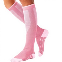 4 paires de chaussettes de compression en tricot pour femmes et hommes - Chaussettes de soutien de la circulation pour la course à pied, le cyclisme athlétique (ODM)
