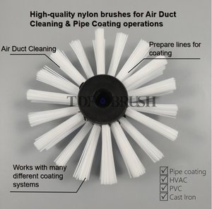 TDF <span class=keywords><strong>DN</strong></span> 75 mm brosse de revêtement de tuyau rond garniture de tuyau pour brosse de revêtement de vidange d'égout de câble de 6 mm - Product Image 5
