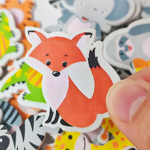 Pegatinas de Animales de Espuma EVA, Divertidas, Transparentes, con Diseño de Animales de la Selva: Elefante, Jirafa, Tigre, Perezoso, Zorro, Koala, Cebra, para Decoración Infantil, 32 Piezas - Product Image 5