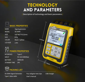 FNIRSI SG-004A <span class=keywords><strong>4</strong></span>-<span class=keywords><strong>20mA</strong></span> Multifunktion aler Signal generator PT100 Thermoelement-Widerstands druck messumformer Prozess ka libra tor - Product Image 4