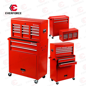 Everforce OEM Tùy Chỉnh 8-Ngăn Kéo Thép PVC Không Thấm Nước Cán Công Cụ Ngực Combo 150Kg Khả Năng Tải Hỗ Trợ Công Cụ Tủ - Product Image 2