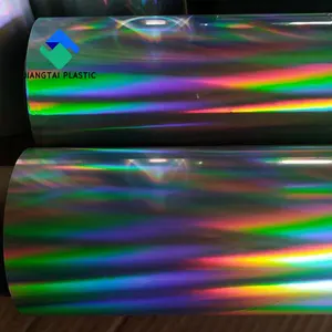 Блестящая голографическая Радужная БОПП-Лазерная пленка Jiangtai для упаковки и ламинирования