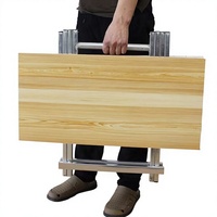 Table pliante moderne et portable, table à manger carrée en bois, meubles pour la maison, l'appartement, le bureau, gain de place, petit bureau pliable pour l'extérieur