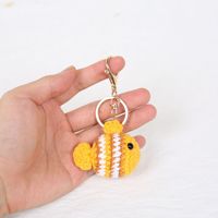 Porte-clés en peluche Little Fish au crochet, fait main, couleurs personnalisées, accessoires de sac souples, jouets