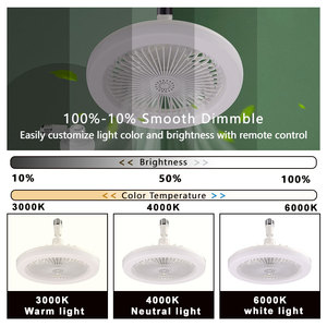 <span class=keywords><strong>Ventilador</strong></span> de Techo LED Moderno y Ajustable <span class=keywords><strong>con</strong></span> Control Remoto, 3 Aspas, Motor DC, para Dormitorio, Cuerpo de Plástico - Product Image 3
