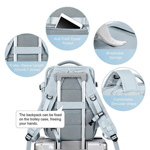 Mochila Unisex Casual <span class=keywords><strong>de</strong></span> Moda Personalizada, Impermeable, <span class=keywords><strong>de</strong></span> Poliéster, Expandible, <span class=keywords><strong>de</strong></span> Gran Capacidad, para Viajes - Product Image 5