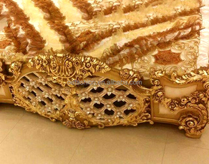 <span class=keywords><strong>Letto</strong></span> <span class=keywords><strong>Matrimoniale</strong></span> di Lusso in Legno Massello Intagliato con Foglia d'<span class=keywords><strong>Oro</strong></span> Stile Europeo OE-FASHION, 1,8 Metri, per Villa e Casa - Product Image 5