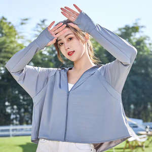 Veste de protection solaire anti-UV pour femmes et hommes, à capuche, UPF 50, vêtements de protection solaire pour l'extérieur, chemise de pêche, protection contre les éruptions cutanées - Product Image 2