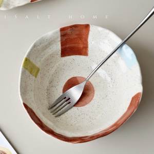 Tazón de Cerámica Artesanal Estilo Japonés, Color Verano Original ISalt, para <span class=keywords><strong>Desayuno</strong></span>, Postre, Ensalada, Sopa, Uso Diario, Regalo - Product Image 2