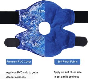 Pembalut Lutut Gel Panas Dingin yang Dapat Digunakan Kembali, Penyangga Lutut Kompresi Gel untuk Nyeri Arthritis - Product Image 3