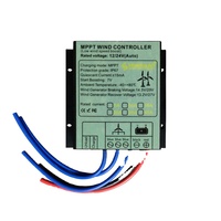 Contrôleur de charge d'éolienne MPPT 1KW+ étanche IP67 en acier inoxydable pour batteries gel 12V 24V avec adaptateur automatique pour système 48V