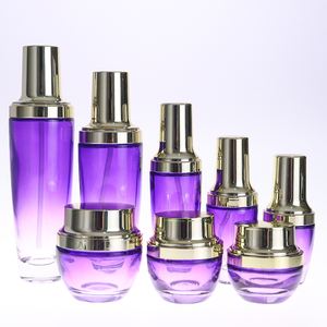 Flacon cosmétique en verre coloré de 100 ml et pot cosmétique de luxe en gros pour l'emballage de cosmétiques - Product Image 4