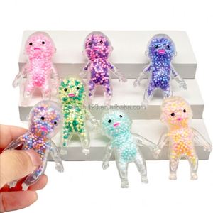 ตุ๊กตา TPR ประดับเลื่อมพร้อมเม็ดโฟมบีดส์ ของเล่นบีบคลายเครียด บีบแล้วคืนตัวช้า ของเล่นบีบแก้เครียด ลดความวิตกกังวล - Product Image 5