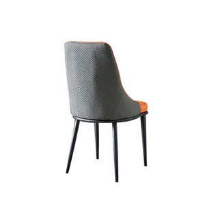 Commercio all'ingrosso nuova sedia moderna sala da pranzo mobili semplicità tavolo da pranzo nordico sedia sedia da pranzo in pelle Pu