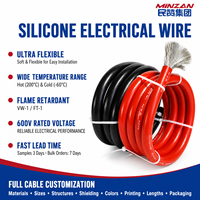 Cable Eléctrico de Silicona Extra Suave, Flexible, Aislado con Silicona, Recubierto de Cobre, para Calefacción, Calibres 12, 14, 16, 18, 20, 22 AWG