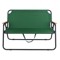 Chaise de camping pliable légère et confortable à double siège, avec structure métallique extérieure, nouveau design, durable