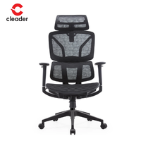 Fauteuil de bureau pivotant moderne avec base inclinable, appui-tête réglable, chaises de bureau ergonomiques, chaises en maille pour la maison/le travail