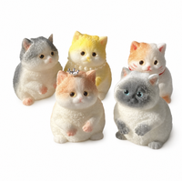 Jouet anti-stress réaliste en TPR, peint à la main, en forme de chat, personnalisable pour la promotion de marque, les cadeaux d'affaires et les ensembles