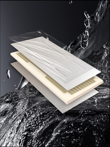 आधुनिक wpc एक्सट्रूज़न दरवाजा आसान असेंबली होटल वाटरप्रूफ इंटीरियर के लिए विभिन्न डिजाइन आकार - Product Image 2