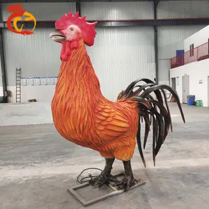 Mechanische Tier Animatronic Crowing Cock Rooster Modelle zum Verkauf