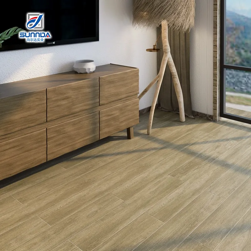 Piastrelle per pavimenti in ceramica di legno antiscivolo di alta qualità nuovo stile materiale da costruzione effetto legno gres porcellanato di legno