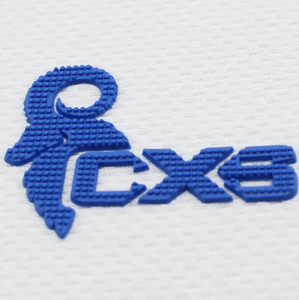 Custom Logo 3d Silicone Patch Heat Transfer Patches Silicone Label for clothing