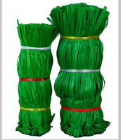Sacs en filet respirants en PP vert pour oignons et ail, vente en gros, tailles personnalisées, logo sur mesure, directement de l'usine, pour le stockage des légumes