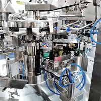 Empaquetadora de polvo de proteína de café, harina de trigo y maíz, bolsa con cremallera, automática, multifunción, prefabricada, de pie, con cierre de cremallera
